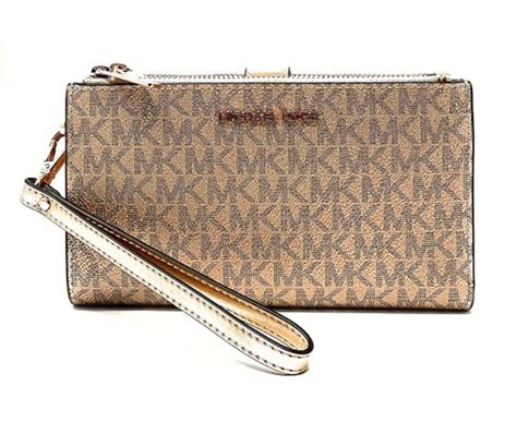 michael kors gold wristlet wallet|Michael Kors wristlet outlet.